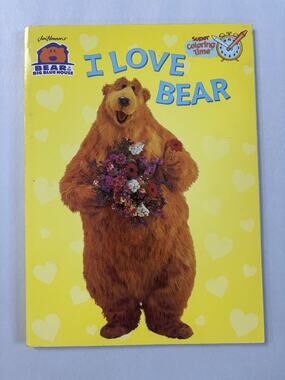Bear in the Big Blue House Coloring Book AS IS 47 Unused Pages Jim Henson